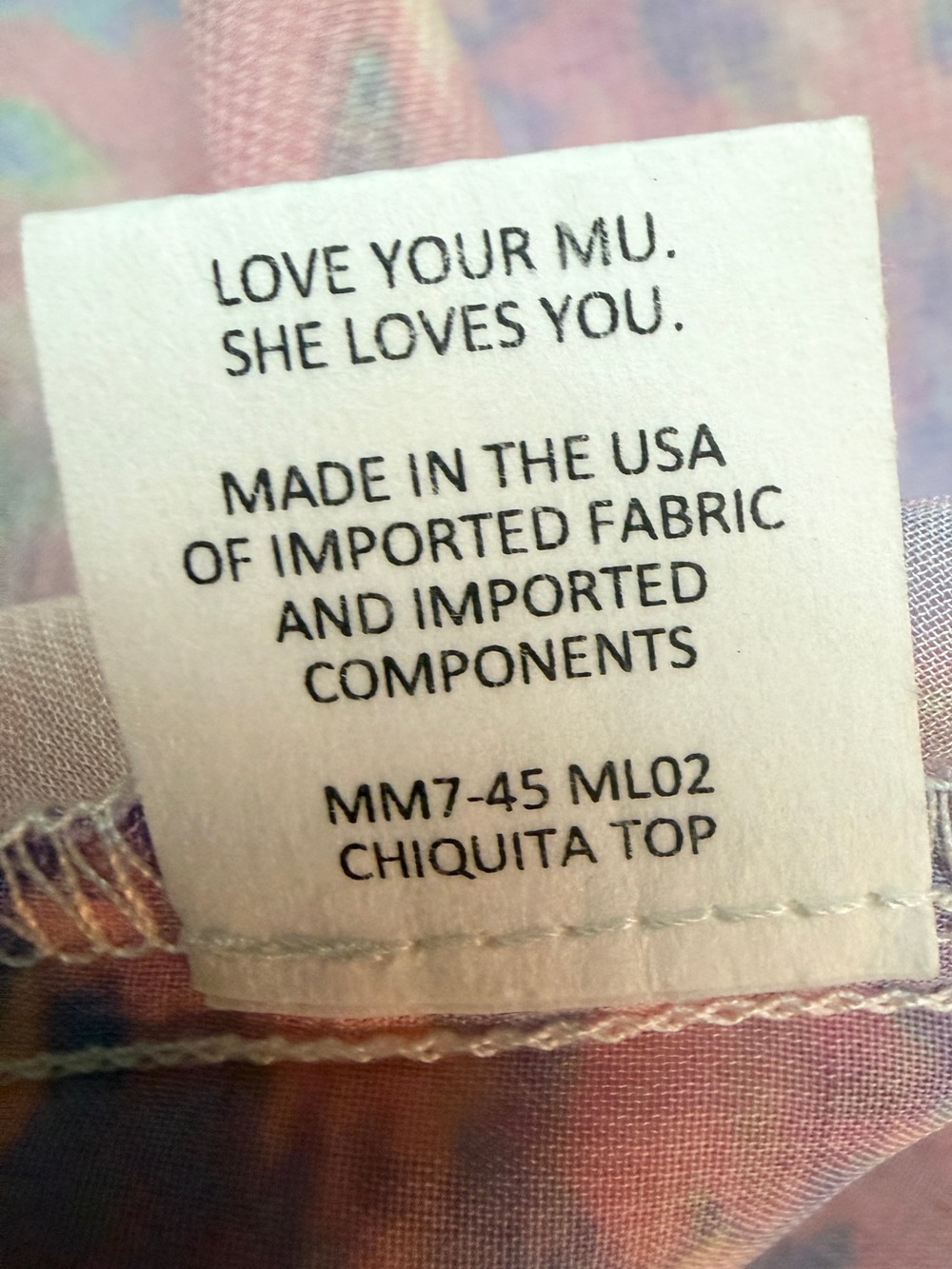 Show Me Your Mumu Women’s Off Shoulder Watercolor Floral Chiquita Top Size XS - Picture 5 of 7